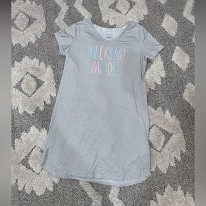 RAE DUNN “Weekend Mode” Sleep Dress Size Medium